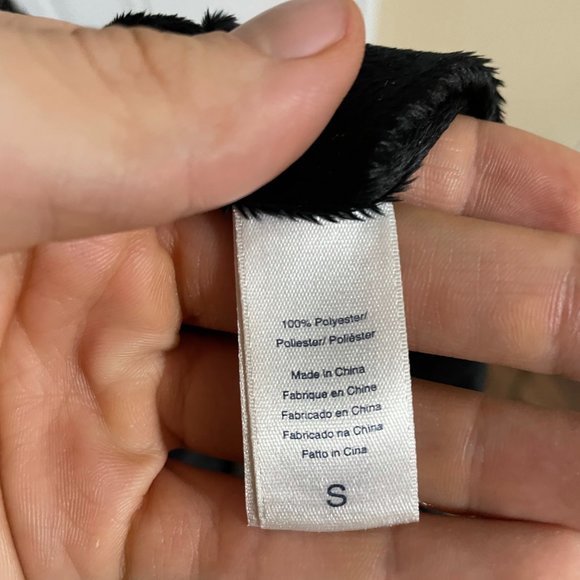 Oscar De La Renta Black and White Abstract Pattern Robe - Picture 9 of 10